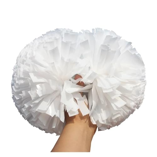 HYFEUOKF Cheerleader Bommel 32CM Cheerleading Poms Doppel Loch Griff Cheerleading Jubeln Ball Sport Spiel Gesangstanz Party Konzert Decor Club Liefert for Cheerleader(23) von HYFEUOKF