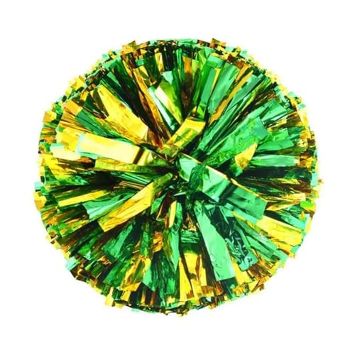 HYFEUOKF Cheerleader Bommel 32CM Cheerleading Poms Doppel Loch Griff Cheerleading Jubeln Ball Sport Spiel Gesangstanz Party Konzert Decor Club Liefert for Cheerleader(3) von HYFEUOKF