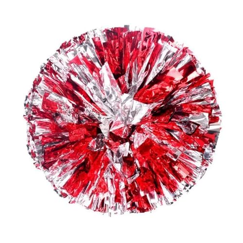 HYFEUOKF Cheerleader Bommel 32CM Cheerleading Poms Doppel Loch Griff Cheerleading Jubeln Ball Sport Spiel Gesangstanz Party Konzert Decor Club Liefert for Cheerleader(7) von HYFEUOKF