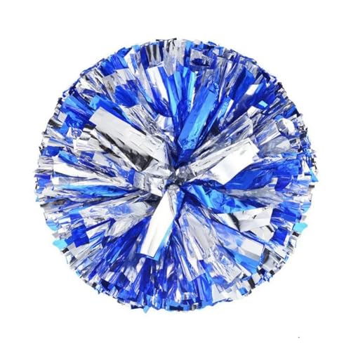 HYFEUOKF Cheerleader Bommel 32CM Cheerleading Poms Doppel Loch Griff Cheerleading Jubeln Ball Sport Spiel Gesangstanz Party Konzert Decor Club Liefert for Cheerleader(9) von HYFEUOKF