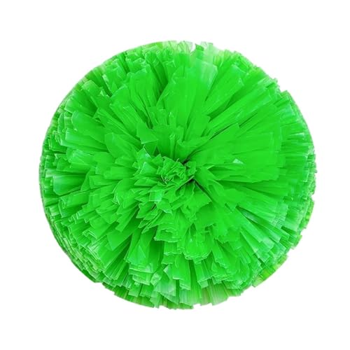 HYFEUOKF Cheerleader Bommel Ausgefallene Cheerleader-Pompons mit Doppellochgriff, Tanzparty-Dekorateur, Cheerleading-Jubelball, Sportzubehör for Cheerleader(Green) von HYFEUOKF