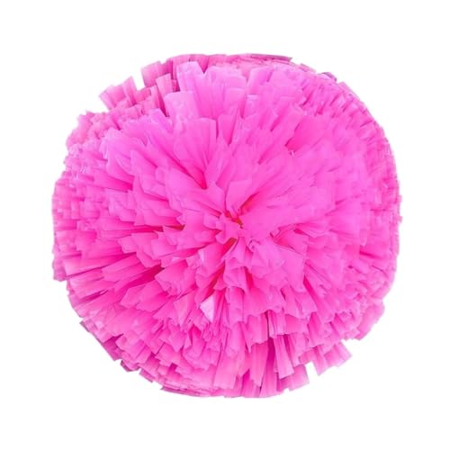 HYFEUOKF Cheerleader Bommel Ausgefallene Cheerleader-Pompons mit Doppellochgriff, Tanzparty-Dekorateur, Cheerleading-Jubelball, Sportzubehör for Cheerleader(Pink) von HYFEUOKF