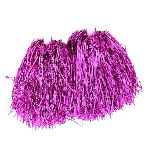 HYFEUOKF Cheerleader Bommel Griff Cheerleading Cheering Ball Club Sport Supplies Cheerleader Pompons Dance Party Decorator for Cheerleader(Pink) von HYFEUOKF