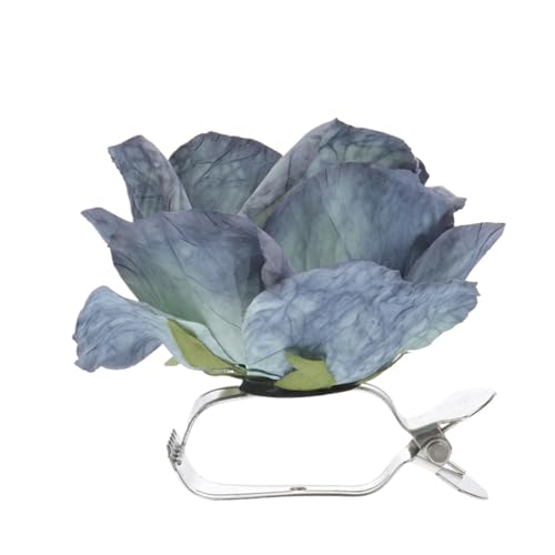 HYFEUOKF Vorhang Raffhalter Gedreht 2 Stück Vorhang-Raffhalter, Blumen-Schnalle, Raffhalter, Vorhänge, Clip-Rückseite for Outdoor-Drapes, Schnallen, Haken, Klemmbindung Fur VorhäNge(White) von HYFEUOKF