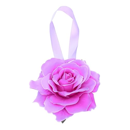 HYFEUOKF Vorhang Raffhalter Gedreht 2 stücke Kreative Pfingstrose Blume Vorhang Schnur Krawatte Magnet Vorhang Clips Gebunden Blumen Wohnkultur Raffhalter Halter Vorhang Schnalle Fur VorhäNge(02) von HYFEUOKF