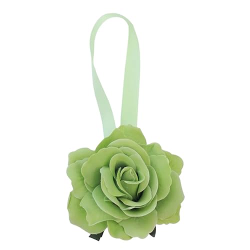 HYFEUOKF Vorhang Raffhalter Gedreht 2 stücke Kreative Pfingstrose Blume Vorhang Schnur Krawatte Magnet Vorhang Clips Gebunden Blumen Wohnkultur Raffhalter Halter Vorhang Schnalle Fur VorhäNge(03) von HYFEUOKF