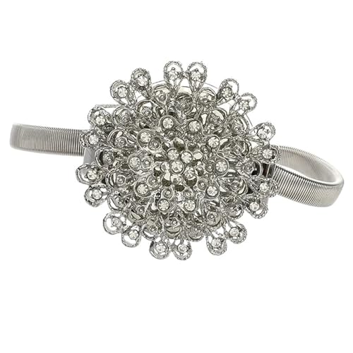 HYFEUOKF Vorhang Raffhalter Gedreht 2PCS Starke Magnet Vorhang Raffhalter Blume Geformt Magnetische Vorhänge Schnalle Fenster Screening Clip Zimmer Zubehör Attache Fur VorhäNge(Silver 2) von HYFEUOKF