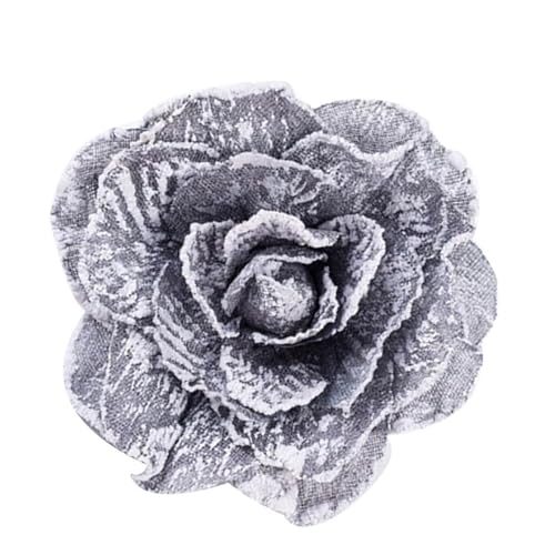 HYFEUOKF Vorhang Raffhalter Gedreht 3 Stück Blume Vorhänge Raffhalter Clip Stil Rose Vorhänge Raffhalter Dekor Magnet Vorhänge Schnalle Fenster Sichtschutz Vorhanghalter Fur VorhäNge(Gray) von HYFEUOKF