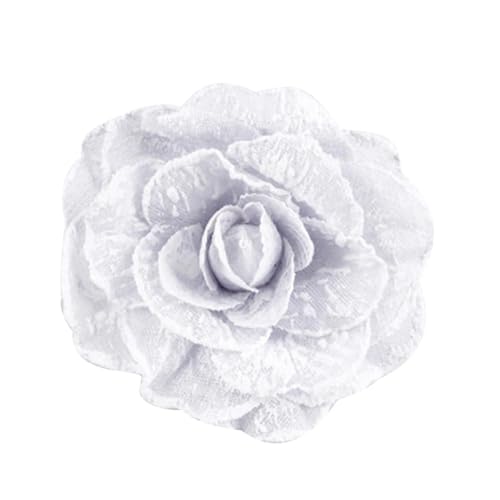 HYFEUOKF Vorhang Raffhalter Gedreht 3 Stück Blume Vorhänge Raffhalter Clip Stil Rose Vorhänge Raffhalter Dekor Magnet Vorhänge Schnalle Fenster Sichtschutz Vorhanghalter Fur VorhäNge(White) von HYFEUOKF