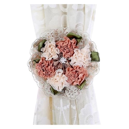 HYFEUOKF Vorhang Raffhalter Gedreht 3 stücke Nelke Blumen Vorhang Raffhalter Schöne Kreative Wohnkultur Schlafzimmer Vorhang Holdback Vorhang Clip Schnalle Zimmer Zubehör Fur VorhäNge(Type 3) von HYFEUOKF