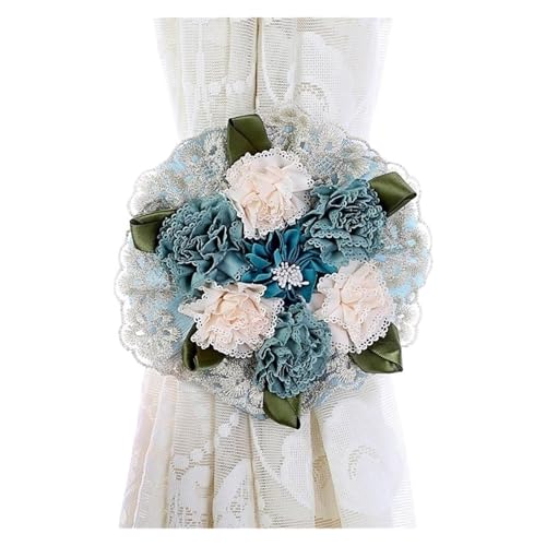 HYFEUOKF Vorhang Raffhalter Gedreht 3 stücke Nelke Blumen Vorhang Raffhalter Schöne Kreative Wohnkultur Schlafzimmer Vorhang Holdback Vorhang Clip Schnalle Zimmer Zubehör Fur VorhäNge(Type 5) von HYFEUOKF