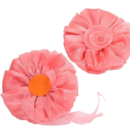HYFEUOKF Vorhang Raffhalter Gedreht 4 Stück Fashion Voile Drape Tieback Tieback Tie Holder Home Decor Rose Flower Window Curtain Fur VorhäNge(Color-42) von HYFEUOKF