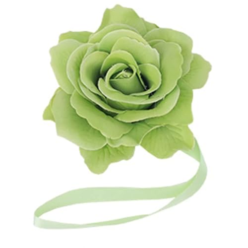 HYFEUOKF Vorhang Raffhalter Gedreht Blumen Magnetische Vorhang Clip Vorhang Halter Raffhalter Schnalle Clips Hängende Kugel Schnalle Raffhalter Vorhang Zubehör Wohnkultur Fur VorhäNge(Green,4 pcs) von HYFEUOKF
