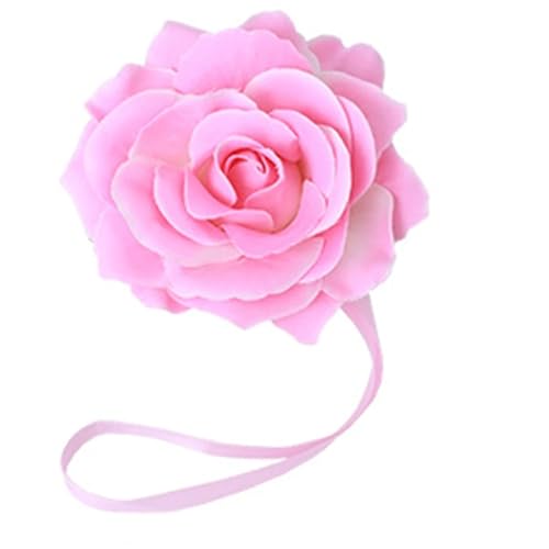 HYFEUOKF Vorhang Raffhalter Gedreht Blumen Magnetische Vorhang Clip Vorhang Halter Raffhalter Schnalle Clips Hängende Kugel Schnalle Raffhalter Vorhang Zubehör Wohnkultur Fur VorhäNge(Pink,2 pcs) von HYFEUOKF