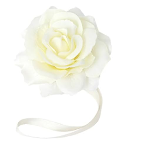 HYFEUOKF Vorhang Raffhalter Gedreht Blumen Magnetische Vorhang Clip Vorhang Halter Raffhalter Schnalle Clips Hängende Kugel Schnalle Raffhalter Vorhang Zubehör Wohnkultur Fur VorhäNge(Wite,2 pcs) von HYFEUOKF
