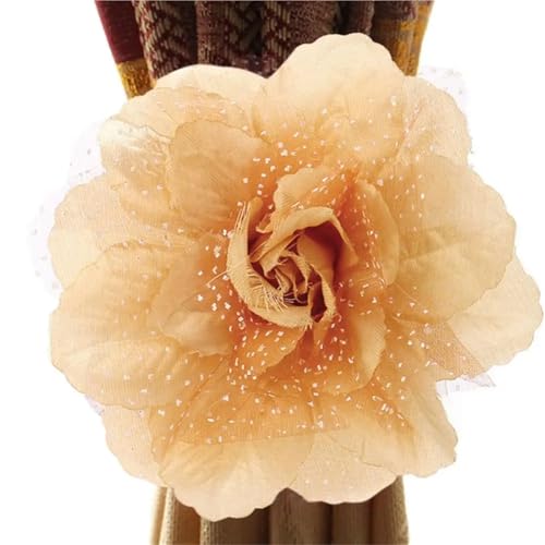 Vorhang Raffhalter Gedreht 4 Stück Seide Pfingstrose Blume Fenster Vorhang Riemen Vorhang Clip Vorhang Halter Raffhalter Schnalle Clips Hängen Raffhalter Vorhang Home Decor Fur VorhäNge(Color-33) von HYFEUOKF