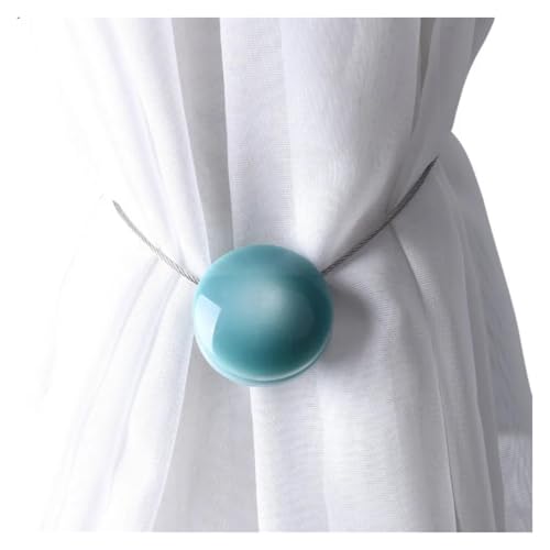 Vorhang Raffhalter Gedreht Magnetischer Vorhang-Raffhalter, 4 Stück, Blumen-Design, Vorhangschnallen, Halter, Haken, Clip for Heimdekoration, Outdoor, Schlafzimmer, Büro Fur VorhäNge(C1 11.4inch) von HYFEUOKF