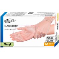 HYGONORM unisex Einmalhandschuhe CLASSIC LIGHT weiß Größe M, 100 St. von HYGONORM
