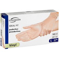 HYGONORM unisex Einmalhandschuhe IDEAL FIT weiß Größe L, 100 St. von HYGONORM