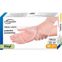 HYGONORM unisex Einmalhandschuhe IDEAL LIGHT weiß Größe M 100 St. von HYGONORM