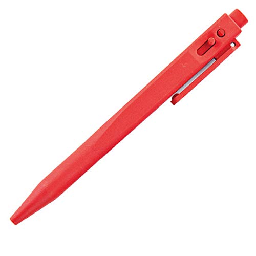 Detektierbarer Kugelschreiber DETECT, Kuli, Plastik Kugelschreiber, blaue, rote oder schwarze Schrift, Farbe:rot von Hygostar