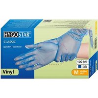 HYGOSTAR unisex Einmalhandschuhe CLASSIC  blau Größe M 100 St. von HYGOSTAR