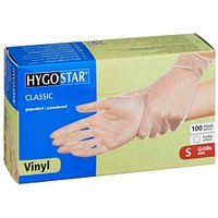 HYGOSTAR unisex Einmalhandschuhe CLASSIC transparent Größe S, 100 St. HYGOSTAR unisex Einmalhandschuhe CLASSIC transparent Größe S, 100 St. von HYGOSTAR