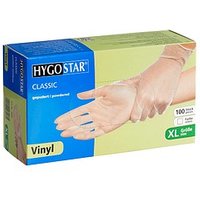 HYGOSTAR unisex Einmalhandschuhe CLASSIC transparent Größe XL 100 St. von HYGOSTAR