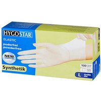 HYGOSTAR unisex Einmalhandschuhe ELASTIC weiß Größe L 100 St. von HYGOSTAR