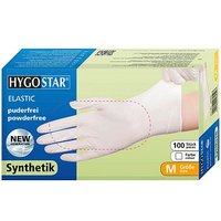 HYGOSTAR unisex Einmalhandschuhe ELASTIC weiß Größe M 100 St. von HYGOSTAR