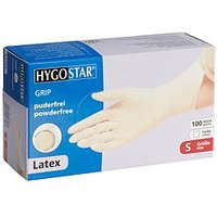 HYGOSTAR unisex Einmalhandschuhe GRIP weiß Größe S, 100 St. von HYGOSTAR