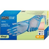 HYGOSTAR unisex Einmalhandschuhe IDEAL blau Größe L 100 St. von HYGOSTAR