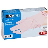 HYGOSTAR unisex Einmalhandschuhe SAFE LIGHT rosa Größe S, 100 St. von HYGOSTAR