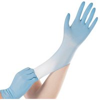 HYGOSTAR unisex Einmalhandschuhe SAFE SUPER STRETCH blau Größe M 100 St. von HYGOSTAR