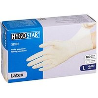 HYGOSTAR unisex Einmalhandschuhe SKIN weiß Größe L 100 St. von HYGOSTAR