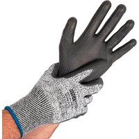HYGOSTAR unisex Schnittschutzhandschuhe Cut Safe grau Größe 7, 10 Paar von HYGOSTAR