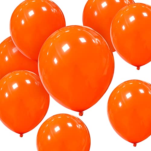 50 Stück Orangefarbene Party-Luftballons, 12 Zoll starke dicke Latex-Luftballons rund Helium-Ballon für Geburtstag Kinderparty Hochzeit Babyparty Halloween-Dekorationen 50 Stück Orangefarbene Party-Luftballons, 12 Zoll starke dicke Latex-Luftballons rund Helium-Ballon für Geburtstag Kinderparty Hochzeit Babyparty Halloween-Dekorationen von HYKJNBW