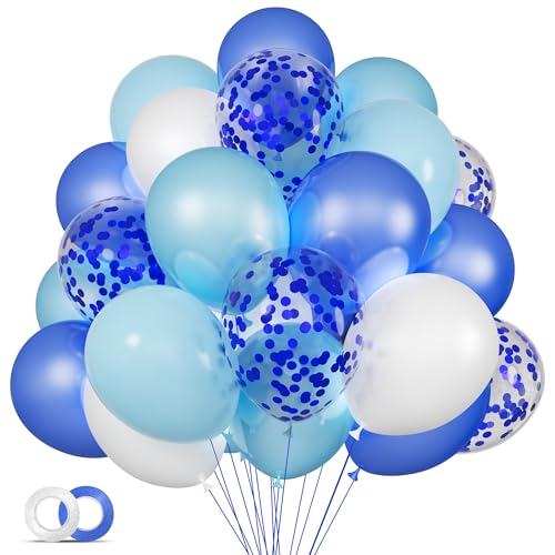 68-teiliges blau-weißes Ballon-Set von HYKJNBW