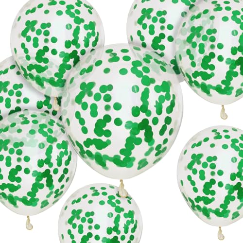 Grüne Konfetti-Luftballons, 50 Stück, 30,5 cm, Party-Ballons, starke dicke Ballons für Geburtstag, Kinderparty, Hochzeiten, Babypartys, Veranstaltungen, Dekorationen, Zubehör (grüne Konfetti-Ballons) Grüne Konfetti-Luftballons, 50 Stück, 30,5 cm, Party-Ballons, starke dicke Ballons für Geburtstag, Kinderparty, Hochzeiten, Babypartys, Veranstaltungen, Dekorationen, Zubehör (grüne Konfetti-Ballons) von HYKJNBW