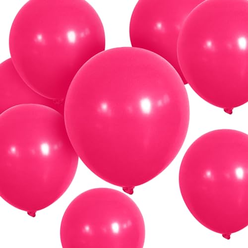 Luftballons in Hot Pink, 50 Stück, 30,5 cm, dicke Latex-Luftballons, rosafarbene runde Heliumballons für Geburtstag, Hochzeit, Valentinstag, Jahrestag, Babyparty, Kinderparty, Dekoration Luftballons in Hot Pink, 50 Stück, 30,5 cm, dicke Latex-Luftballons, rosafarbene runde Heliumballons für Geburtstag, Hochzeit, Valentinstag, Jahrestag, Babyparty, Kinderparty, Dekoration von HYKJNBW