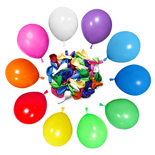 luftballons bunt 50 stück 12 Zoll Mehrfarbige luftballons Sortierte Farbe Latex-Ballons für Kinder Geburtstag Ballons für Regenbogen Party Dekorationen (Random Farbe) von HYKJNBW
