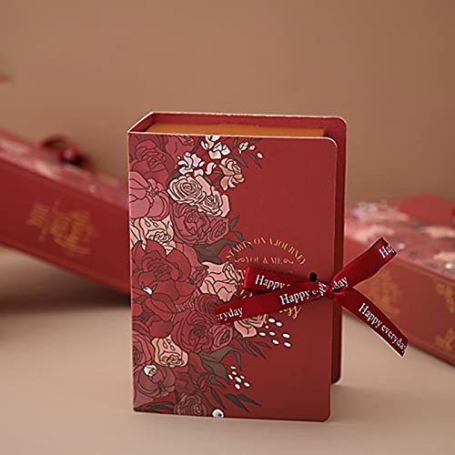 HYLOOD Kreative einfache Geschenkbox in Buchform, kreatives Kraftpapier, DIY-Geschenk, Süßigkeiten-Box, Hochzeit, Süßigkeiten, Geschenkboxen mit Band für Party, Geschenke, Basteln, 3 Stück HYLOOD Kreative einfache Geschenkbox in Buchform, kreatives Kraftpapier, DIY-Geschenk, Süßigkeiten-Box, Hochzeit, Süßigkeiten, Geschenkboxen mit Band für Party, Geschenke, Basteln, 3 Stück von HYLOOD