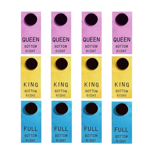 HYLZLLQ 8er-Pack Bettlaken-Organizer-Etiketten – farbcodierte Etiketten zum Aufstecken für Queensize-Bettlaken – einfache Größenidentifizierung und Bettenmachungsrichtung – maschinenwaschbar und HYLZLLQ 8er-Pack Bettlaken-Organizer-Etiketten – farbcodierte Etiketten zum Aufstecken für Queensize-Bettlaken – einfache Größenidentifizierung und Bettenmachungsrichtung – maschinenwaschbar und von HYLZLLQ