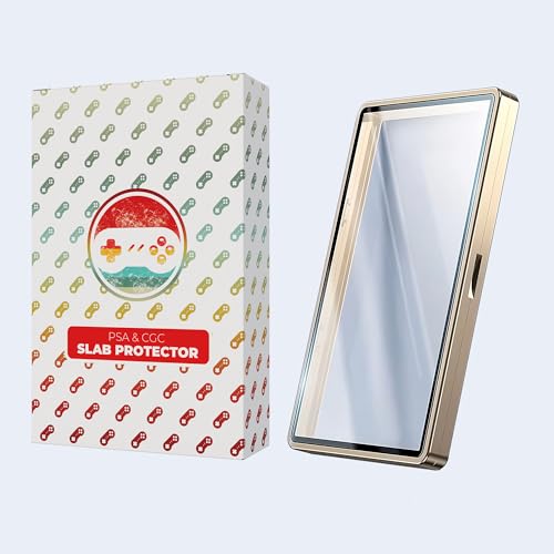 HYPE GAMER GEAR PSA & CGC Slab Protector Vitrine, Metall-Magnetverschlüsse, Hochglanz-Finish, stapelbar, passend für PSA- und CGC-Gradier-Karten mit Strahlenschutz (Gold) von HYPE GAMER GEAR