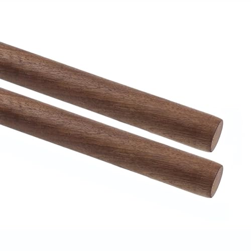 HYQING Walnuss-Dübelstangen, unbehandelt, rund, Holzstäbe for Basteln oder Flechten von Wandteppichen, Durchmesser 3–50 mm, Länge 500 mm(25mm*500mm*2pcs) von HYQING