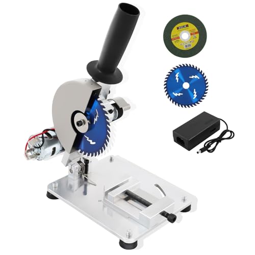 HYQNG Mini -Chop -Säge, 4 -Zoll -Tischgitter -Säge mit 2 Klingen, 7 Geschwindigkeit, 9000 U/min, Winkel und Höhenverstellbar, tragbarer Schnittmaschine für Stahl Aluminiumholz -Acrylic HYQNG Mini -Chop -Säge, 4 -Zoll -Tischgitter -Säge mit 2 Klingen, 7 Geschwindigkeit, 9000 U/min, Winkel und Höhenverstellbar, tragbarer Schnittmaschine für Stahl Aluminiumholz -Acrylic von HYQNG