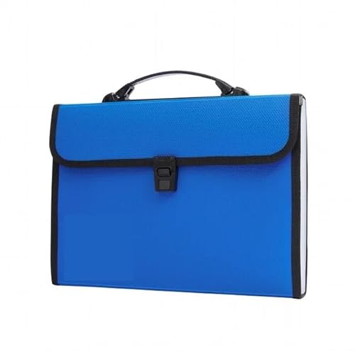 Aktenordner, Ordnerteiler, 13 taschen A4 Größe Erweitern Ordner Papier Dokument Lagerung Orgel Tasche(Blue) von HYQOUKLR