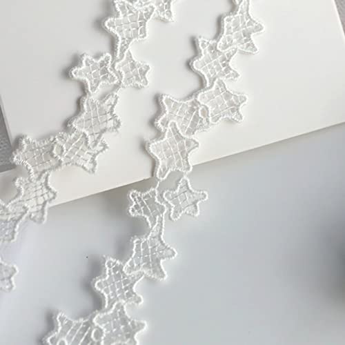 Applikationen, DIY-Nähzubehör, 5 Yard Weihnachtsstern Guipure-Spitzenbesatz Applikation 0,59 Zoll Nähen DIY Zubehör(1) von HYQOUKLR
