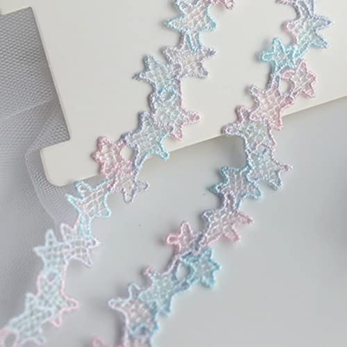 Applikationen, DIY-Nähzubehör, 5 Yard Weihnachtsstern Guipure-Spitzenbesatz Applikation 0,59 Zoll Nähen DIY Zubehör(5) von HYQOUKLR