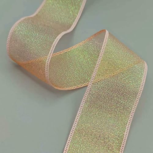 Chiffonband, Hochzeitsband, Einseitiges Organzaband, Rosa, 3,8 cm x 2 Yards Chiffonband, Hochzeitsband, Einseitiges Organzaband, Rosa, 3,8 cm x 2 Yards von HYQOUKLR